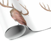 Trump, das schlimmste Weihnachtsgeschenk aller Zei Geschenkpapier (Rolleneckpunkt)
