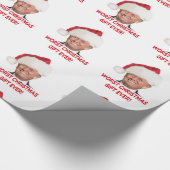 Trump, das schlimmste Weihnachtsgeschenk aller Zei Geschenkpapier (Ecke)
