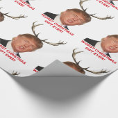 Trump, das schlimmste Weihnachtsgeschenk aller Zei Geschenkpapier (Ecke)