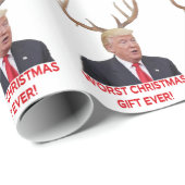 Trump, das schlimmste Weihnachtsgeschenk aller Zei Geschenkpapier (Rolleneckpunkt)