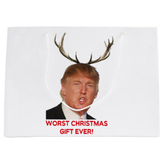 Trump, das schlimmste Weihnachtsgeschenk aller Zei Große Geschenktüte