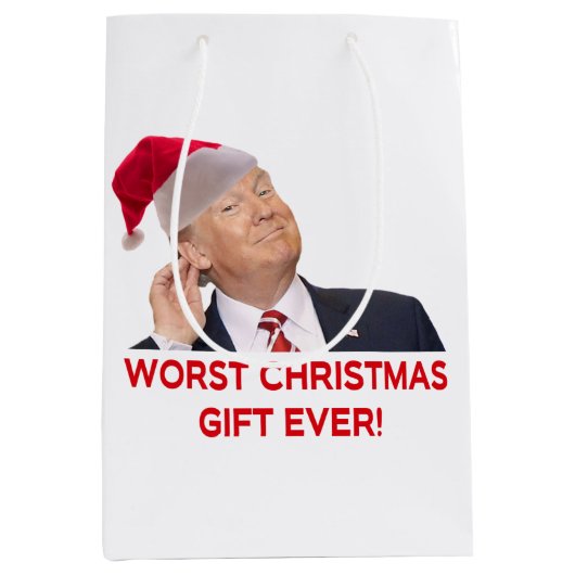 Trump, das schlimmste Weihnachtsgeschenk aller Zei Mittlere Geschenktüte (Vorderseite)