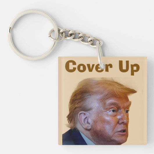 Trump/Deckelnder Schlüsselanhänger (Vorderseite)