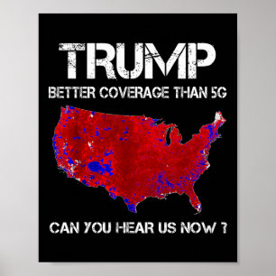 Trump deckt besser ab als 5 g Wahlkarte Poster