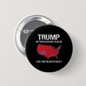 Trump deckt besser ab als 5g Funny Electoral Map Button (Vorne & Hinten)