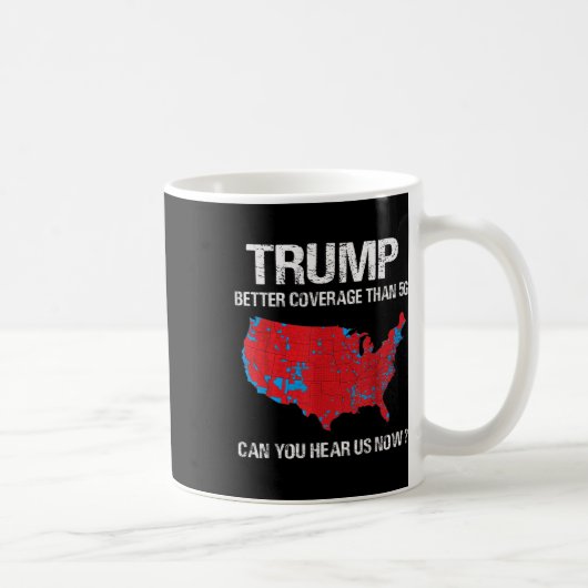 Trump deckt besser ab als 5g Funny Electoral Map Kaffeetasse (Rechts)