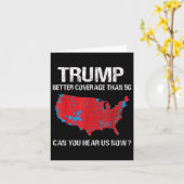 Trump deckt besser ab als 5g Funny Electoral Map Karte (Gelbe Blume)