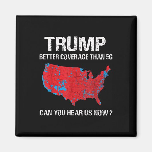 Trump deckt besser ab als 5g Funny Electoral Map Magnet (Vorne)