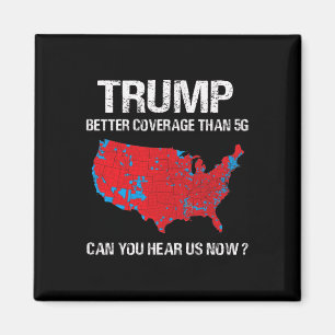 Trump deckt besser ab als 5g Funny Electoral Map Magnet