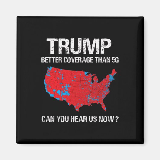 Trump deckt besser ab als 5g Funny Electoral Map Magnet (Vorne)