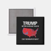 Trump deckt besser ab als 5g Funny Electoral Map Magnet (Vorderseite/Rückseite)