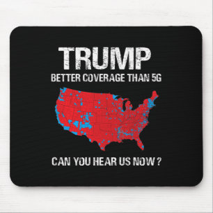 Trump deckt besser ab als 5g Funny Electoral Map Mousepad