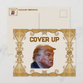 Trump deckt Postkarte auf (Vorne/Hinten)