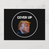 Trump deckt Postkarte auf (Vorderseite)