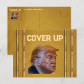 Trump deckt Postkarte auf (Vorne/Hinten)