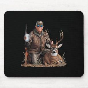 Trump Deer Jagd Donald Trump Old School Camoufl Mousepad