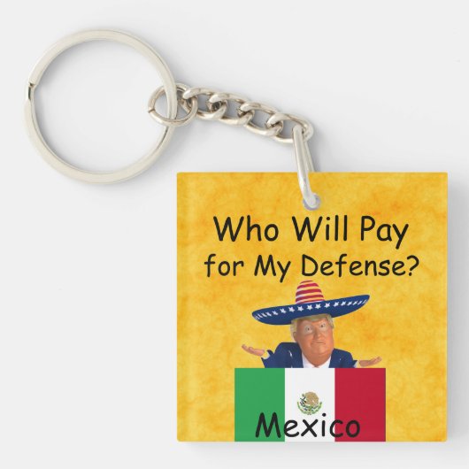 Trump Defense Schlüsselanhänger (Vorderseite)