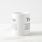 Trump-Definition politisch lustig Kaffeetasse (Mittel)
