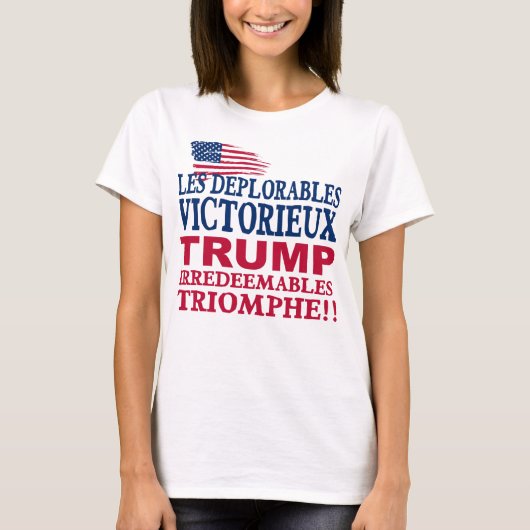 Trump Deplorables Win T-Shirt (Vorderseite)