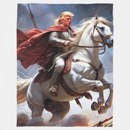 "Trump, der amerikanische Ritterblanket Fleecedecke (Vorderseite)