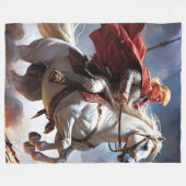 "Trump, der amerikanische Ritterblanket Fleecedecke (Vorderseite (Horizontal))