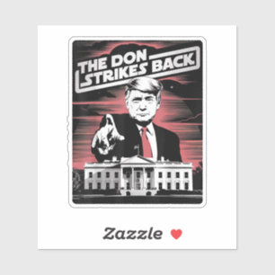 Trump der Don schlägt das Weiße Haus 2024 zurück Aufkleber