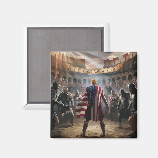 "Trump der Gladiator Magnet" Magnet (Vorderseite/Rückseite)