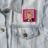 Trump, der ich wirklich bin, Square Button Back Bu (Beispiel)