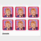 Trump, der ich wirklich bin, Square Sticker (Blatt)