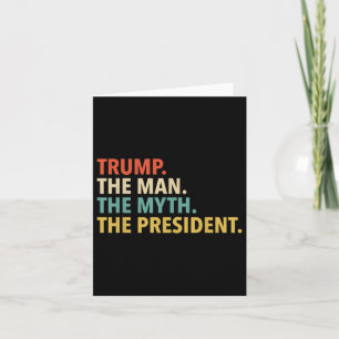 Trump - Der Mann der Mythos Der Präsident des Shir Karte