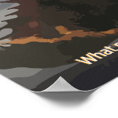 Trump der Ritter, der gegen das Hydra-Poster kämpf Poster (Ecke)