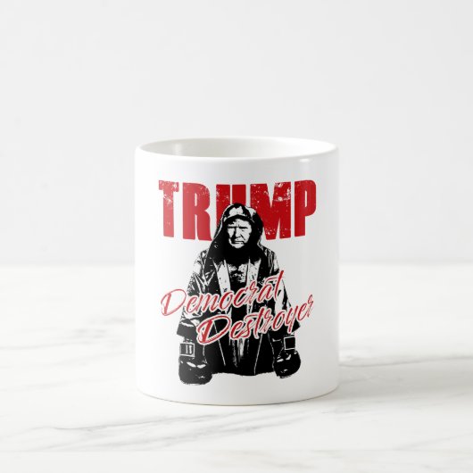 Trump, der Spaß für Grafikdesign der Demokraten Kaffeetasse (Mittel)