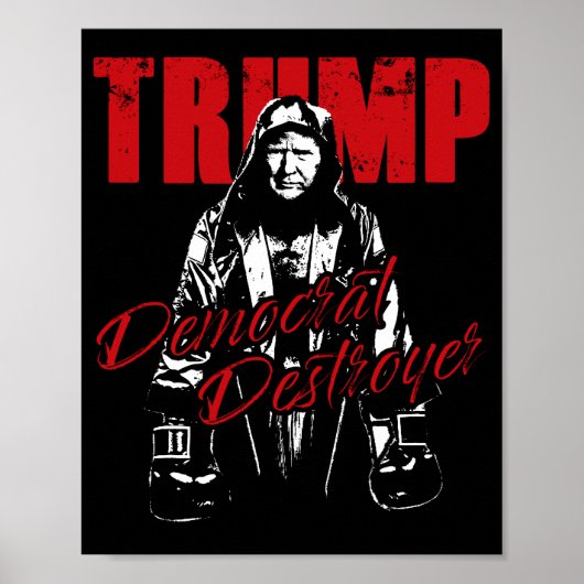 Trump, der Spaß für Grafikdesign der Demokraten Poster (Vorne)