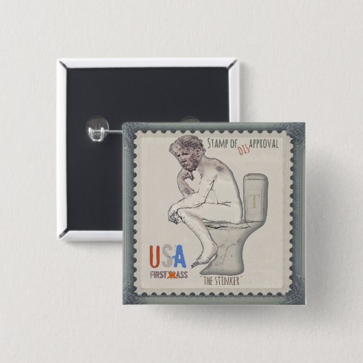 Trump der Stinker Button (Vorne & Hinten)