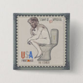 Trump der Stinker Button (Vorderseite)