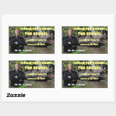 Trump - Der Sumpf wird aus der Reihe gezogen Rechteckiger Aufkleber (Blatt)