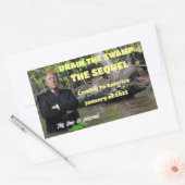 Trump - Der Sumpf wird aus der Reihe gezogen Rechteckiger Aufkleber (Umschlag)