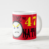 Trump der Terminator Jumbo-Tasse (Vorderseite Rechts)