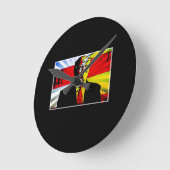 Trump Deranged Runde Wanduhr (Winkel)