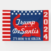 TRUMP DESANTIS 2024 BIBLICAL BANNER (Horizontal)