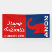 TRUMP DESANTIS 2024 BIBLICAL BANNER (Horizontal)