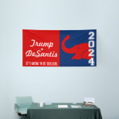 TRUMP DESANTIS 2024 BIBLICAL BANNER (Messeveranstaltung)