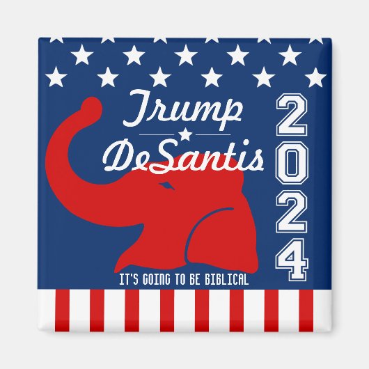 TRUMP DESANTIS 2024 BIBLICAL MAGNET (Vorne)