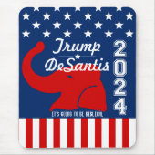TRUMP DESANTIS 2024 BIBLICAL MOUSEPAD (Vorne)