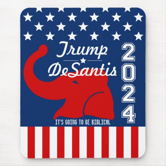 TRUMP DESANTIS 2024 BIBLICAL MOUSEPAD (Vorne)