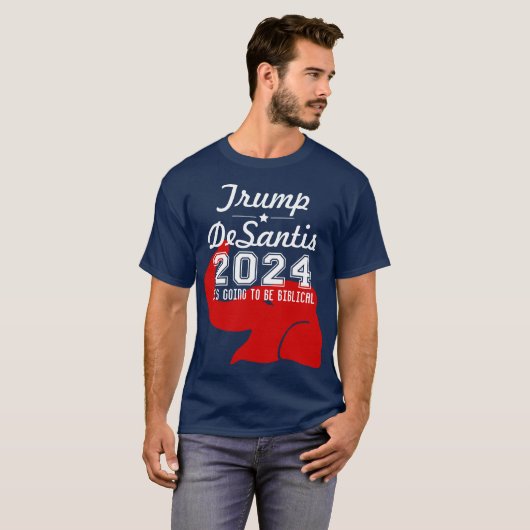 TRUMP DESANTIS 2024 BIBLICAL T-Shirt (Vorne ganz)
