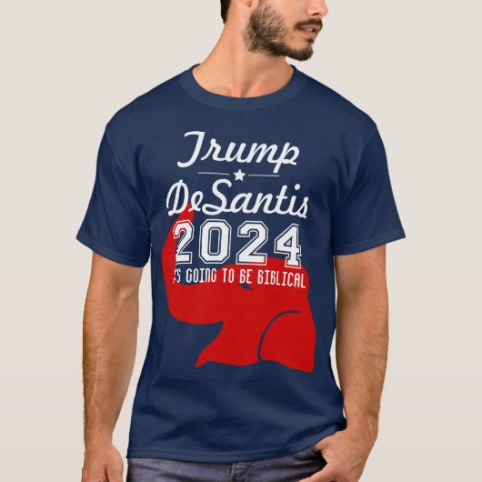 TRUMP DESANTIS 2024 BIBLICAL T-Shirt (Vorderseite)