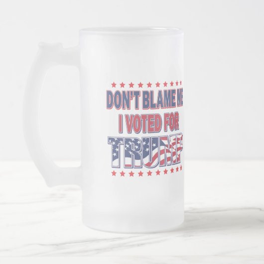 Trump DeSantis 2024 Mattglas Bierglas (Links)