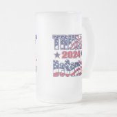 Trump DeSantis 2024 Mattglas Bierglas (VorderseiteRechts)