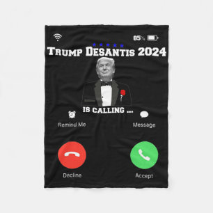 Trump Desantis 2024 Ruft Republikanische Wahl Fleecedecke